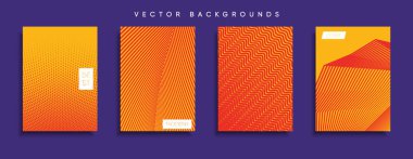 Vektör kapak tasarımları. Gelecekteki Poster şablonu. Smartphone modern arka plan ayarlamak.