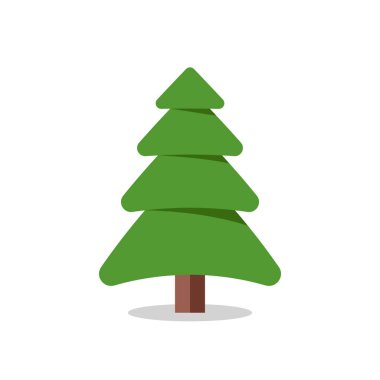 Noel ağacı koleksiyonu, modern düz tasarım..