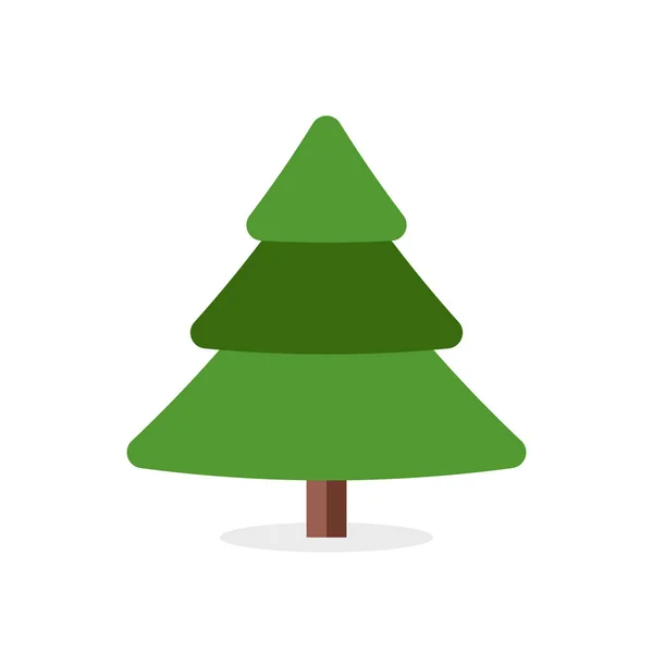 Συλλογή Χριστουγεννιάτικων Δέντρων Μοντέρνα Επίπεδη Σχεδίαση — Διανυσματικό Αρχείο