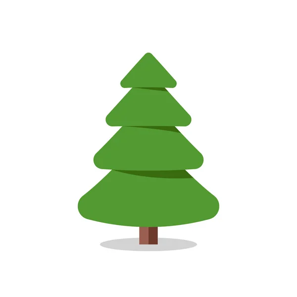 Kolekce Vánočních Stromků Moderní Plochý Design — Stockový vektor