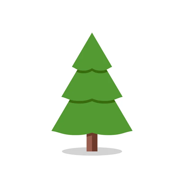 Noel Ağacı Koleksiyonu Modern Düz Tasarım — Stok Vektör