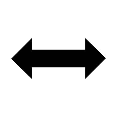 Siyah vektör oku beyaz arkaplanda izole edildi.