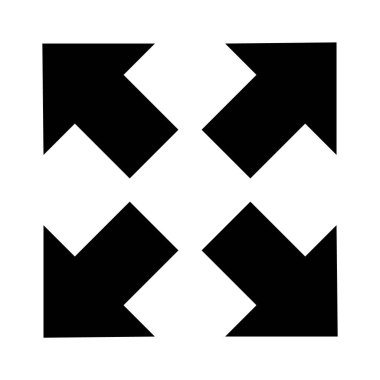 Siyah vektör oku beyaz arkaplanda izole edildi.