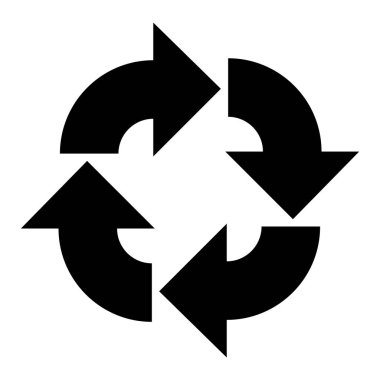 Siyah vektör oku beyaz arkaplanda izole edildi.