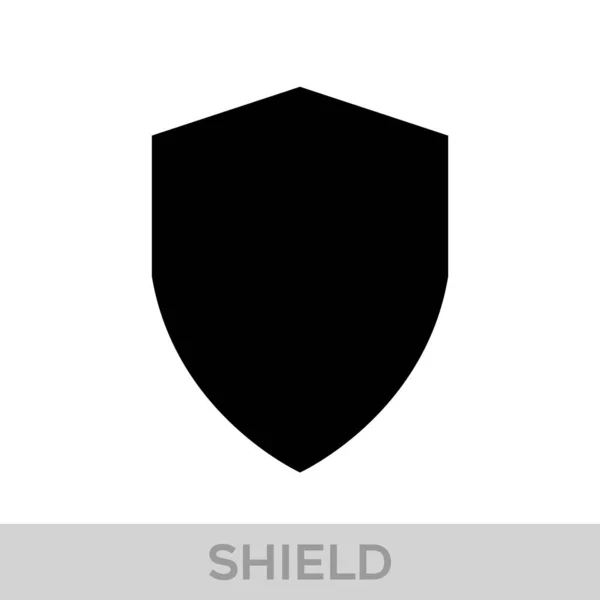 Vector Shield Icon Heraldic Shields Security Black Labels — Stock Vector