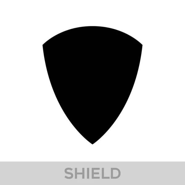 Εικονίδιο Vector Shield Εραλδικές Ασπίδες Μαύρες Ετικέτες Ασφαλείας — Διανυσματικό Αρχείο