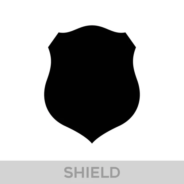 Значок Векторного Щита Геральдические Щиты Черные Метки Безопасности — стоковый вектор