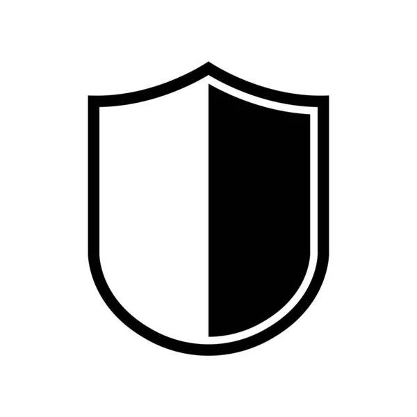 Ícone Escudo Vetorial Escudos Heráldicos Etiquetas Pretas Segurança —  Vetores de Stock