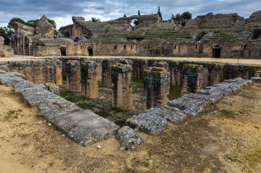 Italica (Spanish: Italica; north of modern day Santiponce, 9 km NW of Seville, Spain) is a magnificent and well-preserved Roman city and the birthplace of Roman Emperors Trajan and Hadrian. clipart