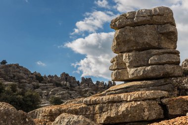 Torcal de Antequera Tabiat Parkı karstik manzara Avrupa'nın en etkileyici örneklerinden birini içerir. Bu doğal park Antequera yer alır. İspanya.