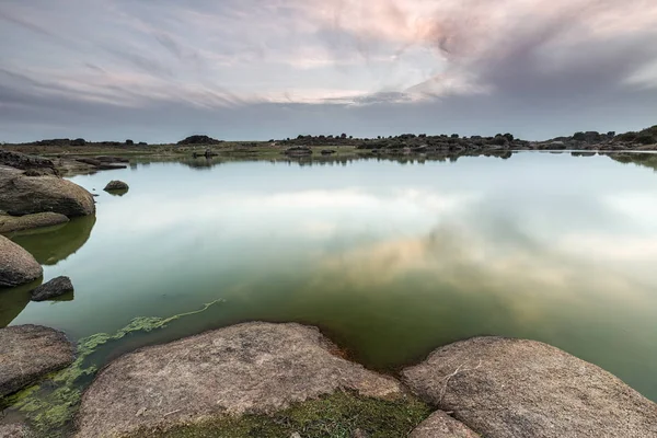 Landschaft Naturgebiet Von Barruecos Malpartida Caceres Estremadura Spanien — Stockfoto