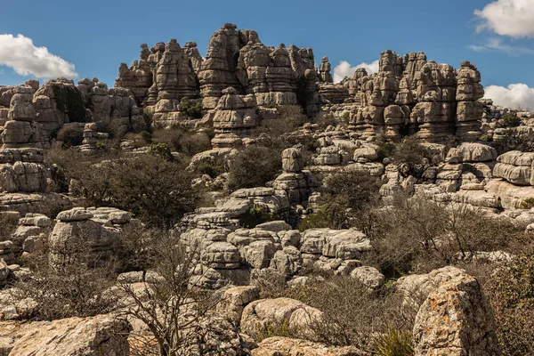 Torcal 드 Antequera 로열티 프리 스톡 사진