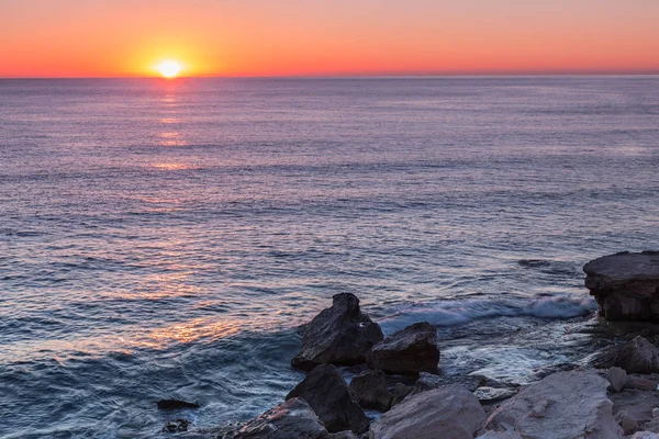 Nascer Sol Costa Escullos Parque Natural Cabo Gata Espanha — Fotografia de Stock