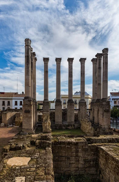 Tempio romano di Cordova. Spagna . — Foto Stock