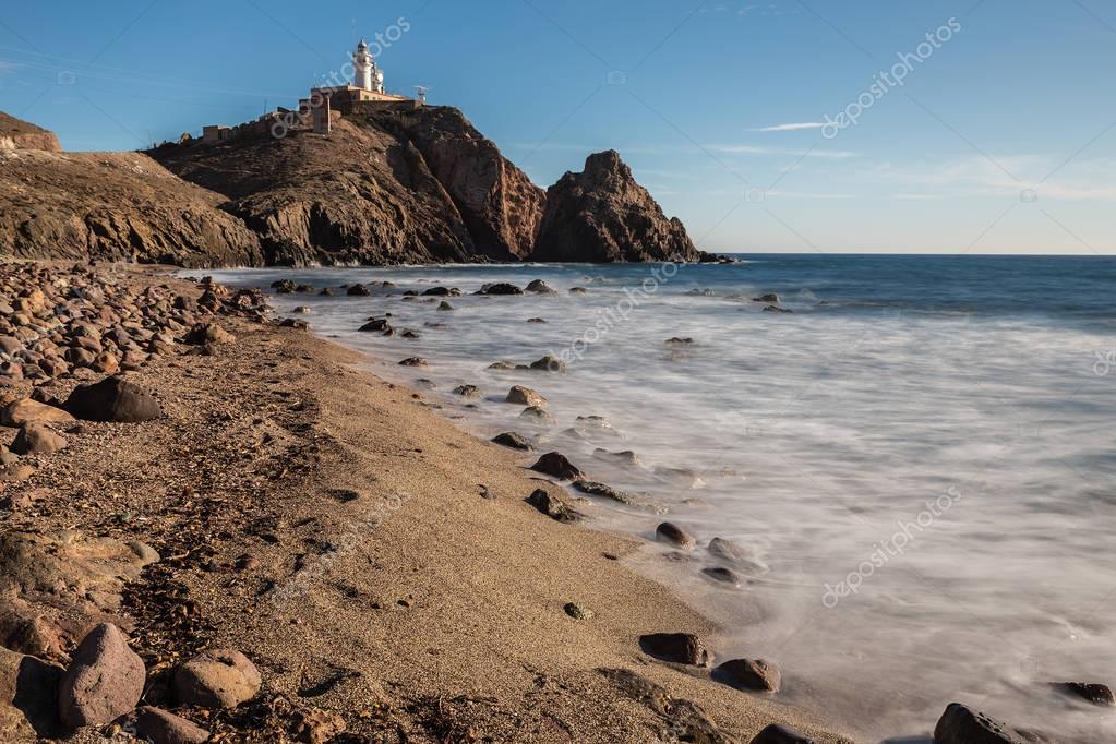 Corralete Beach In Cabo De Gata Stock Photo C Estellez 129444712