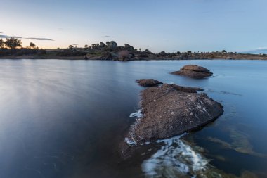 Los Barruecos 'un Doğal Alanı' ndaki manzara