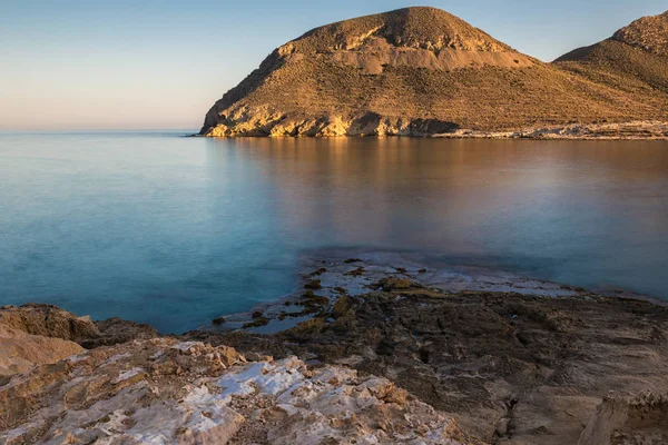 Tramonto nel Playazo de Rodalquilar — Foto Stock