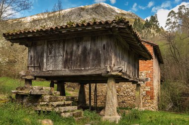 Horreo asturiano. Asturyan ahır.