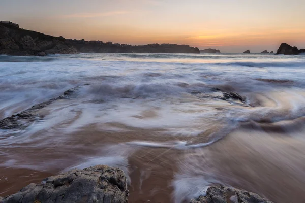 Praia da Portio em Liencres — Fotografia de Stock