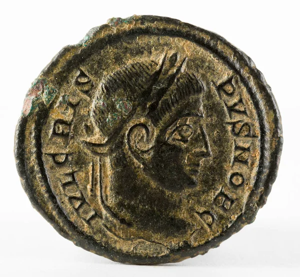 Ρωμαϊκό νόμισμα της Crispus εμπρόσθια όψη — Φωτογραφία Αρχείου