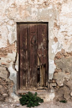 Kapı kırık eski vintage