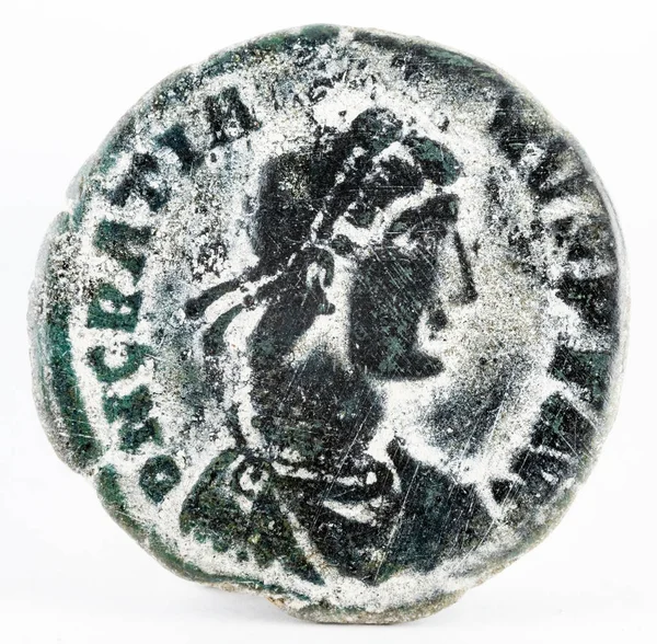 Romeinse munt van Gratianus voorzijde — Stockfoto