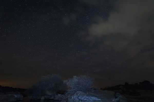 Ночная фотография в Барруекосе — стоковое фото