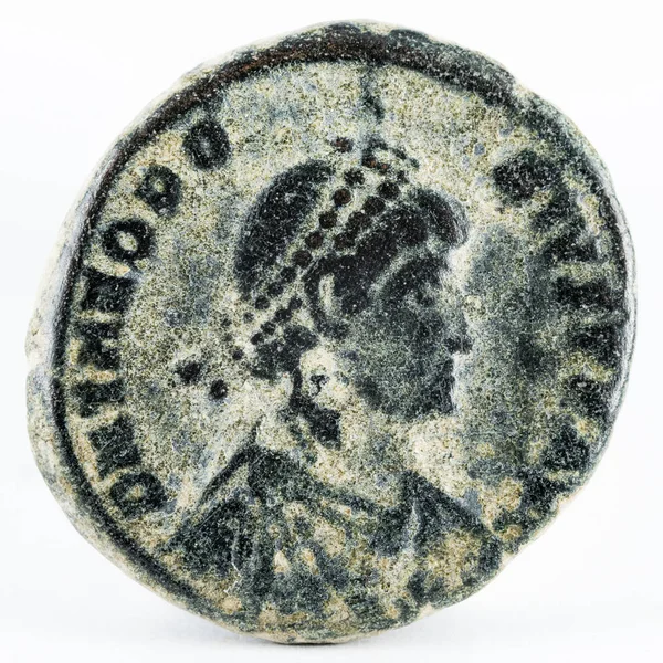Roman moneta awers Teodozjusza — Zdjęcie stockowe