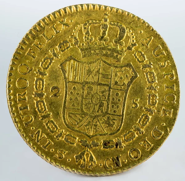 Обратная монета Испании — стоковое фото