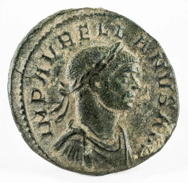 Aurelianus Ae Denarius voorzijde — Stockfoto