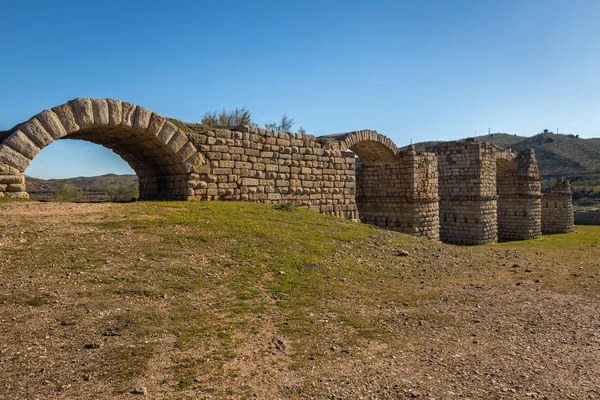 Antiguo puente romano de Alconetar — Foto de Stock