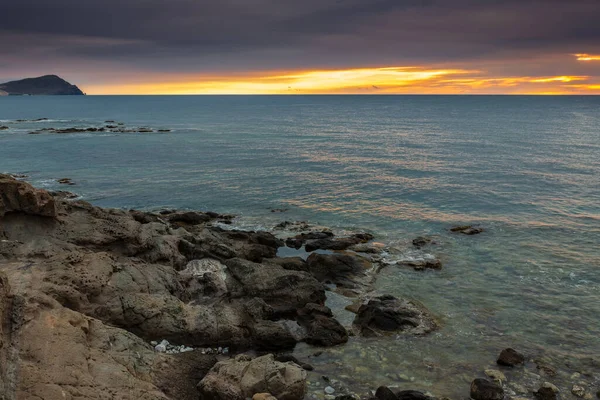 해안의 해돋이 Natural Park Cabo Gata 스페인 — 스톡 사진
