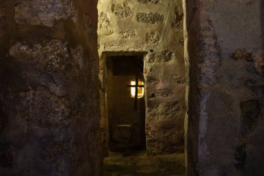 Small cell of San Pedro de Alcantara located in the old convent of Palancar. Pedroso de Acim. Spain. clipart