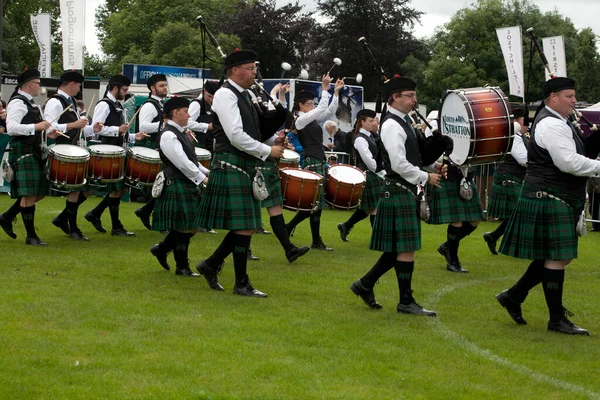 스트래튼 파이프 North Stratton Pipe Band 2016 파이프 선수권 대회에서 — 스톡 사진