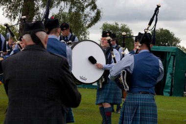 2016 Dünya Boru Grubu Şampiyonası 'nda RAF Halton Boru ve Davulları. Şampiyonalar 12 ve 13 Ağustos tarihlerinde Glasgow Green Scotland 'da gerçekleşti..