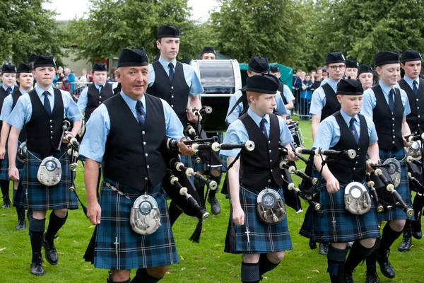 Kintyre Schools Pipe Band Під Час Чемпіонату Світу Трубопроводів 2016 — стокове фото