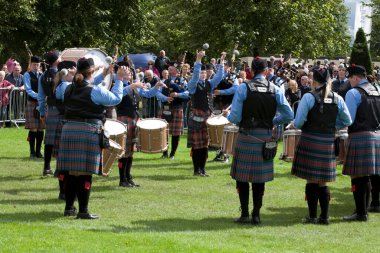 2016 Dünya Boru Grubu Şampiyonası 'nda Lochryan Boru Grubu. Şampiyonalar 12 ve 13 Ağustos tarihlerinde Glasgow Green Scotland 'da gerçekleşti..