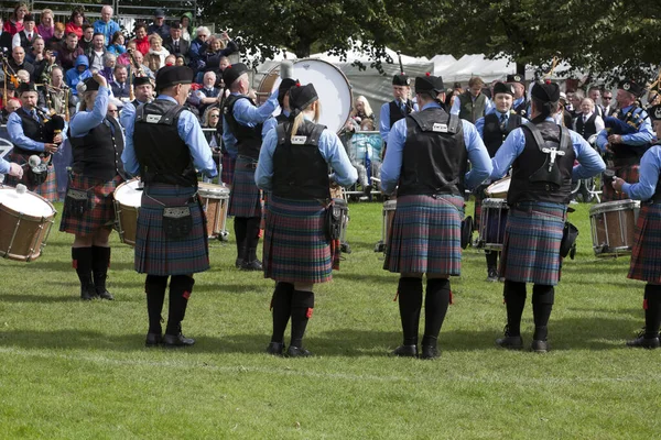 Lochryan Pipe Band Время Чемпионата Мира 2016 Года Чемпионаты Проходили — стоковое фото