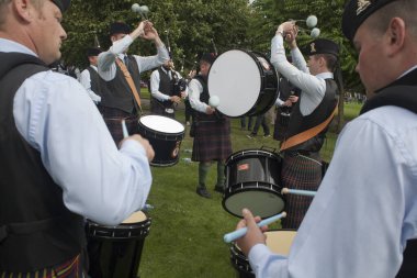 2016 Dünya Boru ve Davullar Şampiyonası 'nda Askeri Öğrenci Gücü Boruları ve Davulları. Şampiyonalar 12 ve 13 Ağustos tarihlerinde Glasgow Green Scotland 'da gerçekleşti..