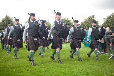 2016 Dünya Boru ve Davullar Şampiyonası 'nda Askeri Öğrenci Gücü Boruları ve Davulları. Şampiyonalar 12 ve 13 Ağustos tarihlerinde Glasgow Green Scotland 'da gerçekleşti..