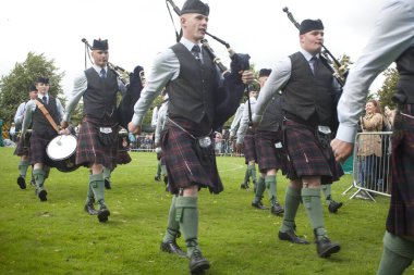 2016 Dünya Boru ve Davullar Şampiyonası 'nda Askeri Öğrenci Gücü Boruları ve Davulları. Şampiyonalar 12 ve 13 Ağustos tarihlerinde Glasgow Green Scotland 'da gerçekleşti..