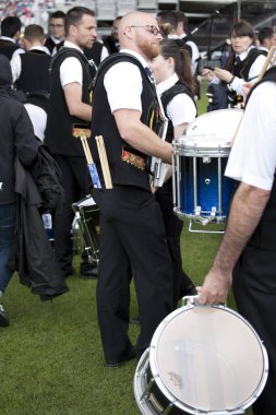 2016 Dünya Boru Grubu Şampiyonası 'nda Bagad Brieg Boru Grubu. Şampiyonalar 12 ve 13 Ağustos tarihlerinde Glasgow Green Scotland 'da gerçekleşti..