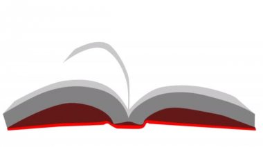 Hareket grafik sayfası döner bir kitap