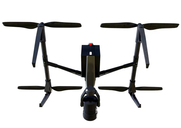 Uma Ilustração Drone Com Câmera Feita Software — Fotografia de Stock