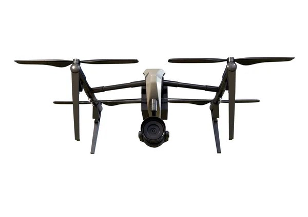 Illustration Einer Drohne Mit Kamera Software Stockfoto