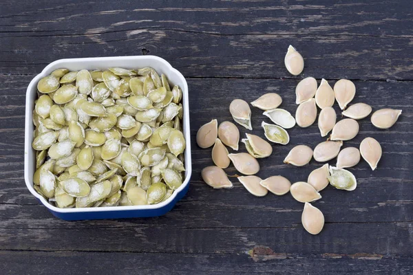 Pumpkin seeds, close up — Stock Photo, Image