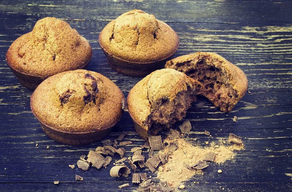 Muffin al cioccolato freschi — Foto Stock