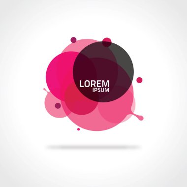 Soyut daire sıçrama tasarım