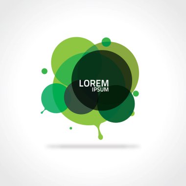 Soyut daire sıçrama tasarım