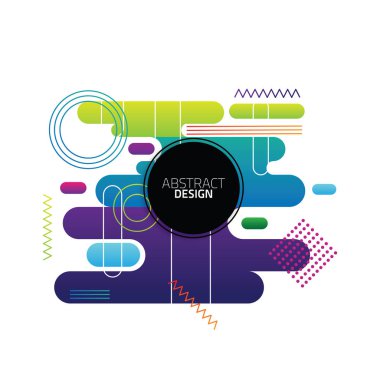 Soyut Modern şekil tasarım arka plan